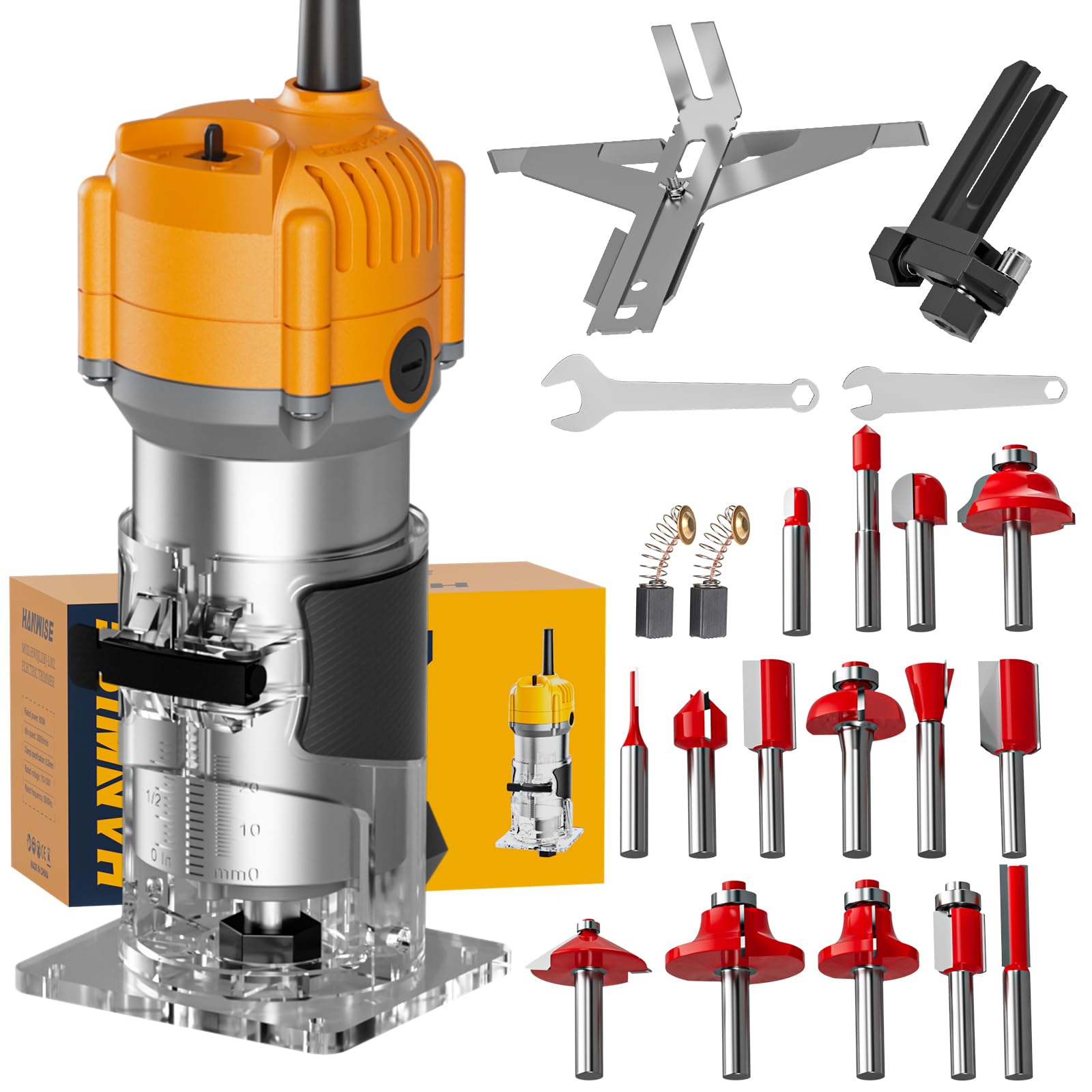 Amazon.com: 800W 35000RPM Wood Trimmer Router, Easy Control